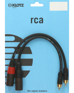 câble patch fiche RCA - XLR mâle
