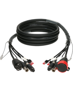 câble hybride 2 x CAT, 2 x audio / DMX et d'alimentation avec convertCON / RJ45 et schuko